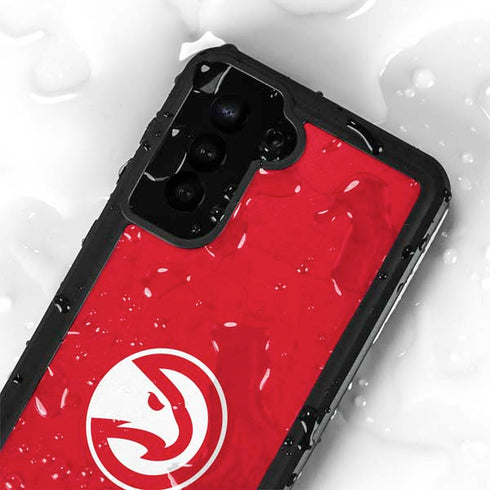 NBA Atlanta Hawks Distressed Galaxy S24 Waterproof Case